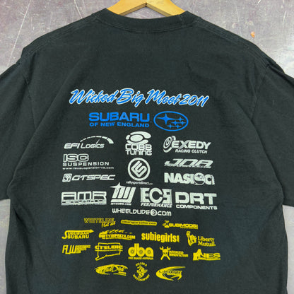 00s Black Wicked Big Meet Stafford Motor Speedway Graphic Shirt M 1142