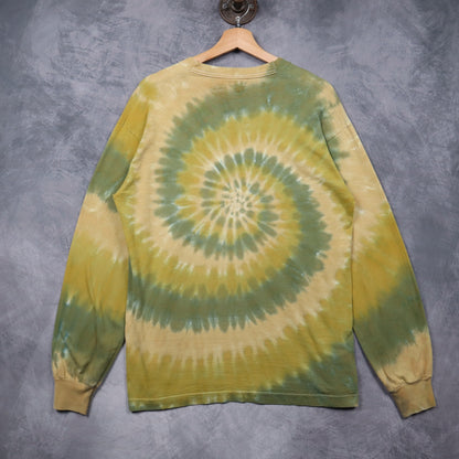 1996 Green Tie Dye Grateful Dead Dancing Bears Spiral Long Sleeve Shirt 4927