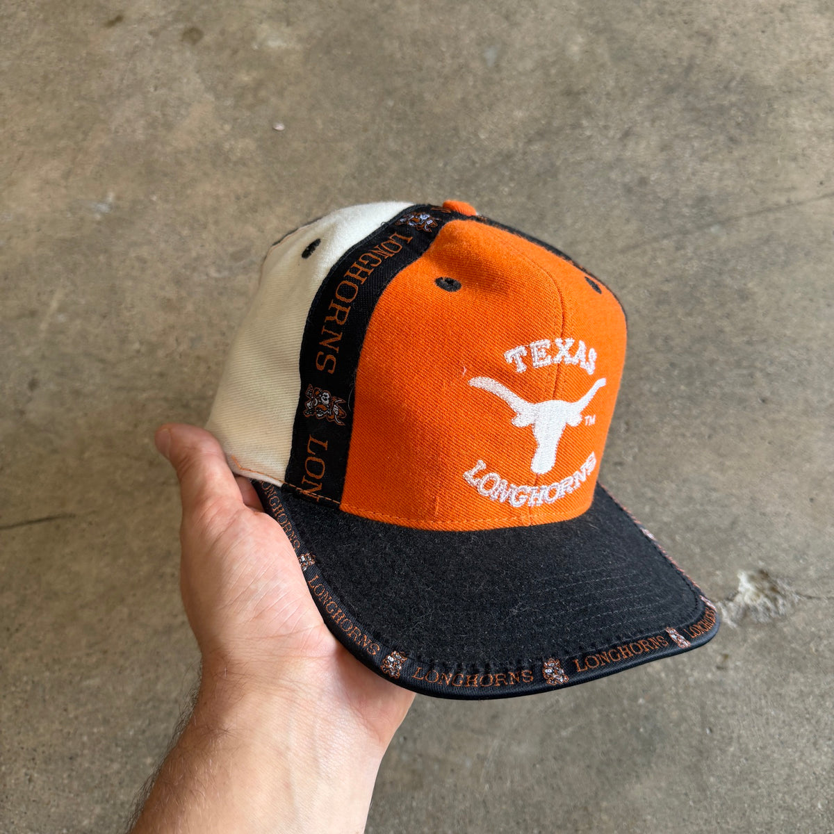 90s Orange Texas Longhorns Snapback Hat 5793