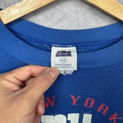 90s Blue New York Giants Crewneck Sweatshirt 4140