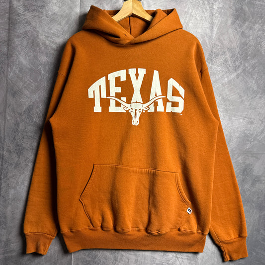 90s Orange Russell Texas Longhorns Hoodie 4422