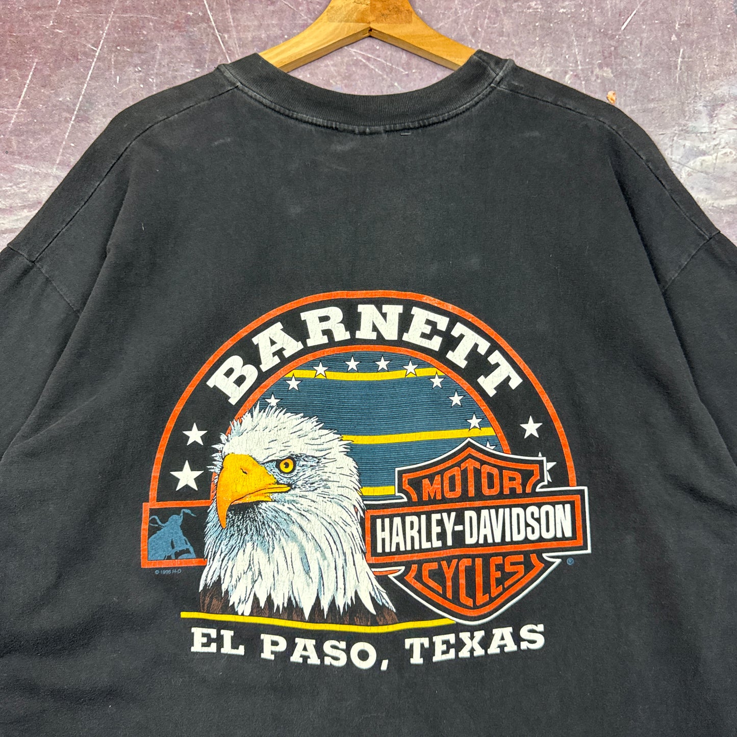 90s Black Harley Davidson Shirt 3185