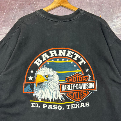 90s Black Harley Davidson Shirt 3185