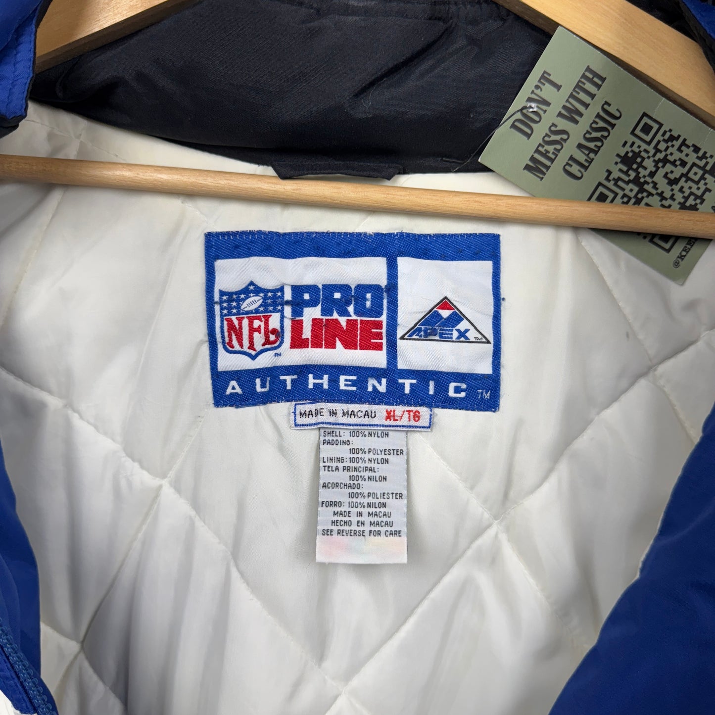 90s Blue Dallas Cowboys Apex Jacket 4087