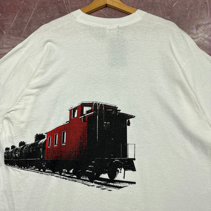 90s White Train Shirt 3812