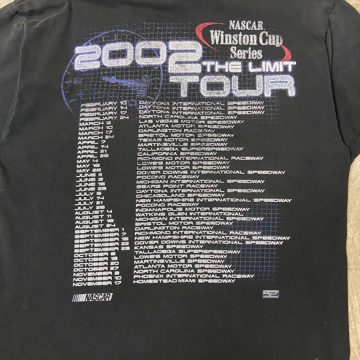 2002 Nsacar Winston Cup Series Tour Racing Shirt L BF07