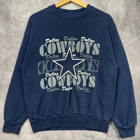 1993 Blue Dallas Cowboys Crewneck Sweatshirt 4131