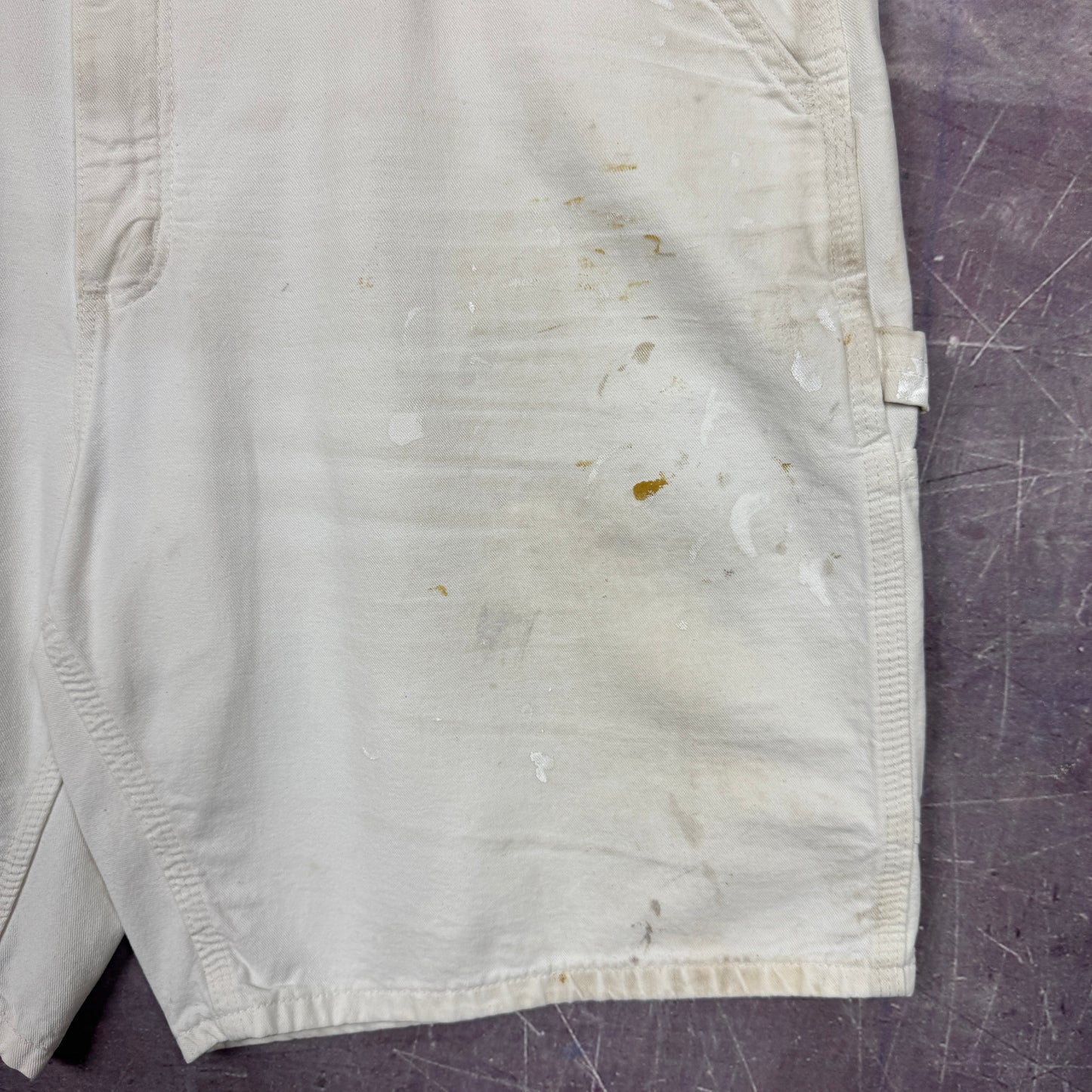90s White Carhartt Carpenter Shorts 39x8 3515