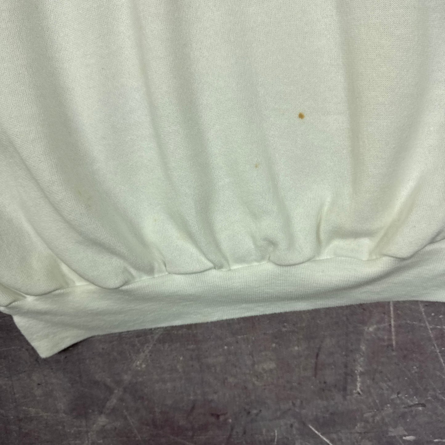 1987 White Whitney Houston Moment of Truth World Tour Graphic Crewneck Sweatshirt L 2916