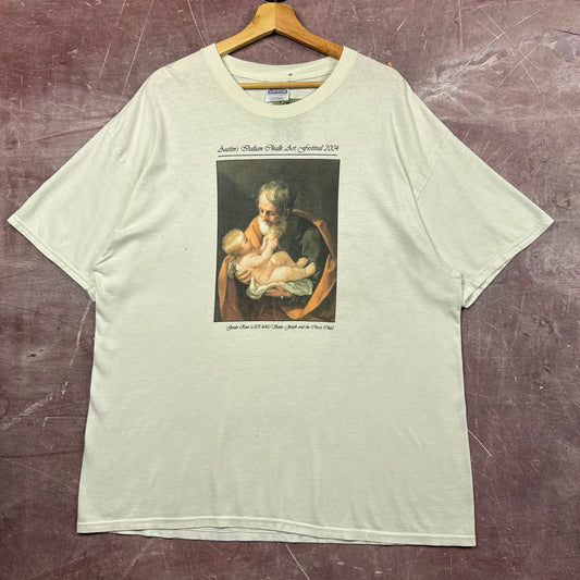 2004 White Austin Italian Chalk Art Festival Tee 3829