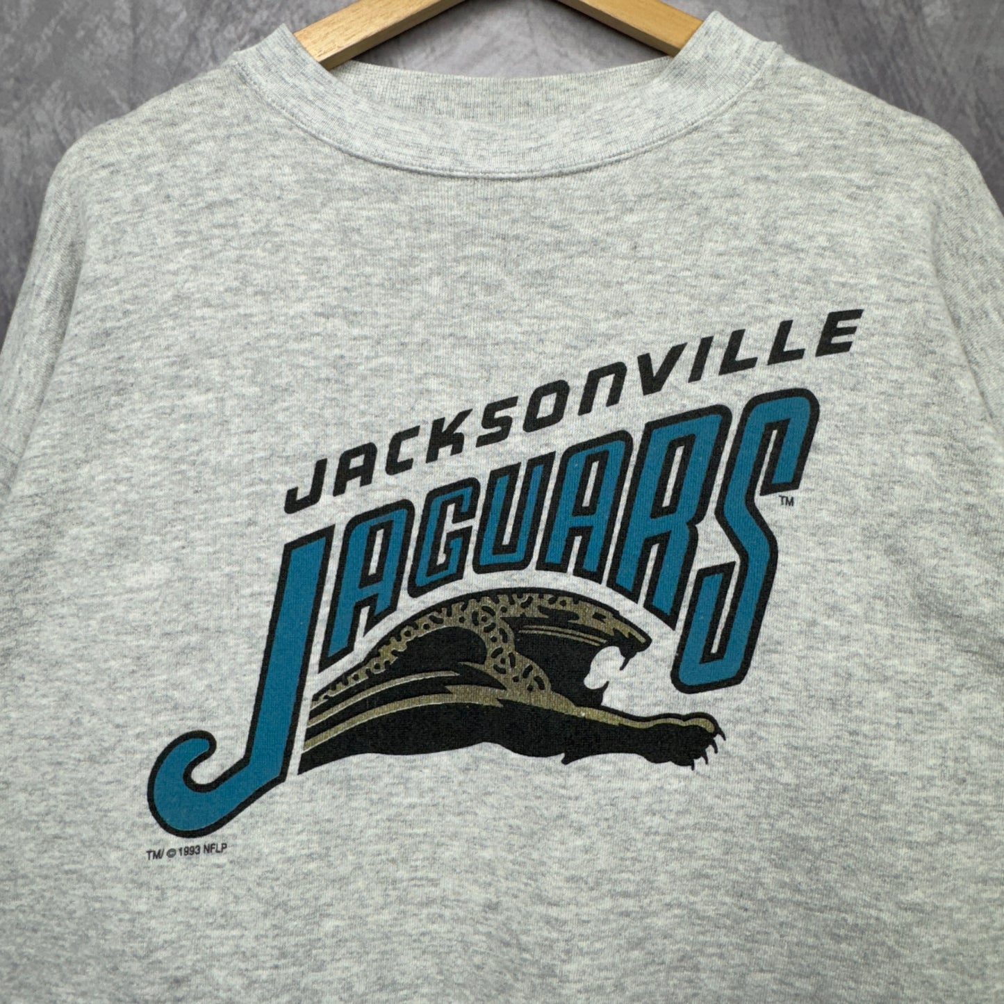 1993 Grey Jacksonville Jaguars Crewneck Sweatshirt 4106