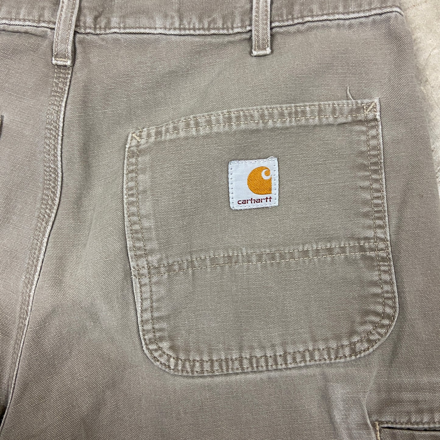 Early 00s Navy Blue Carhartt Baggy Carpenter Work Shorts 30x10 BA83