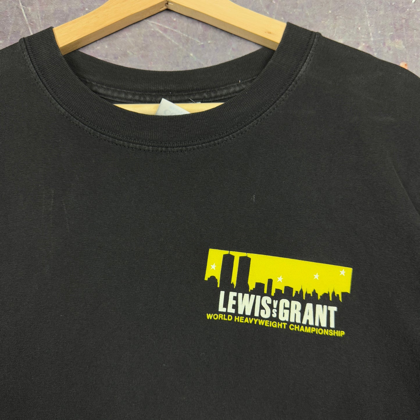 2000 Lewis VS Grant World Heavyweight Championship Boxing Graphic Shirt XL 1121