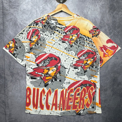 90s Tampa Bay Buccaneers All Over Print Shirt 4195