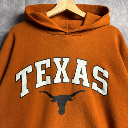 90s Orange Russell Texas Longhorns Hoodie 4419