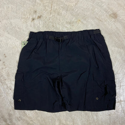 90s Black REI Baggy Cargo Hiking Shorts 34x7 BF01