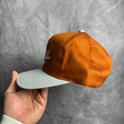 90s Texas Longhorns Sports Specialties Double Line Script Snapback Hat 4631