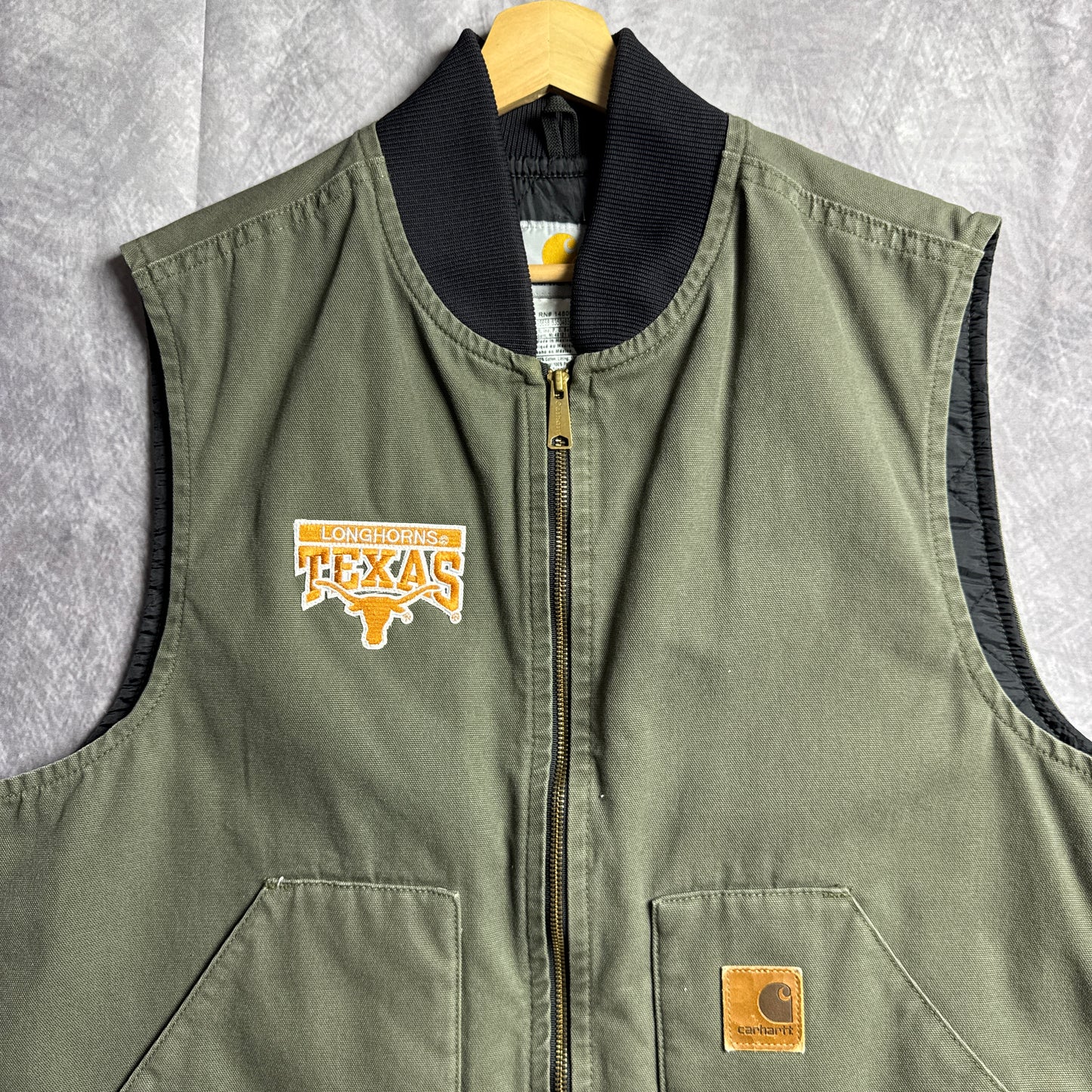 90s Green Texas Longhorns Carhartt Vest 4452