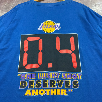 2004 Blue Los Angeles Lakers NBA Finals Shirt 3597