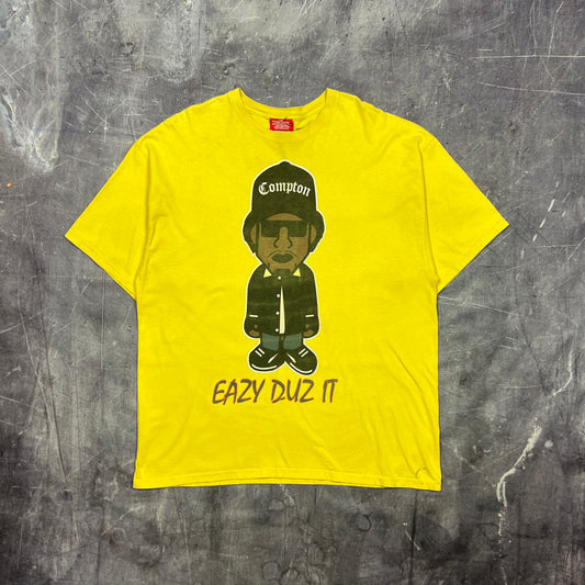 00s Yellow Ruthless Records Eazy Duz It Eazy-E Graphic Shirt XLT AC14