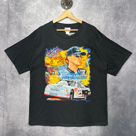 90s Black Tony Stewart Nascar Shirt 3861