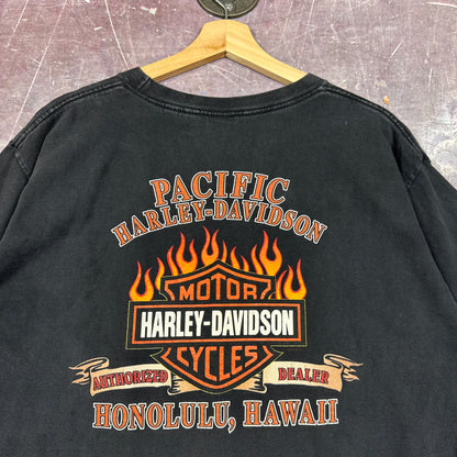 90s Faded Black Harley Davidson Shirt 3178