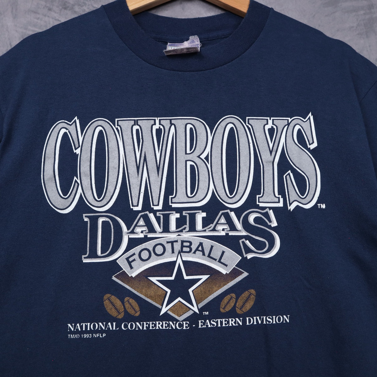 1993 Navy Blue Dallas Cowboys Football Shirt 6659