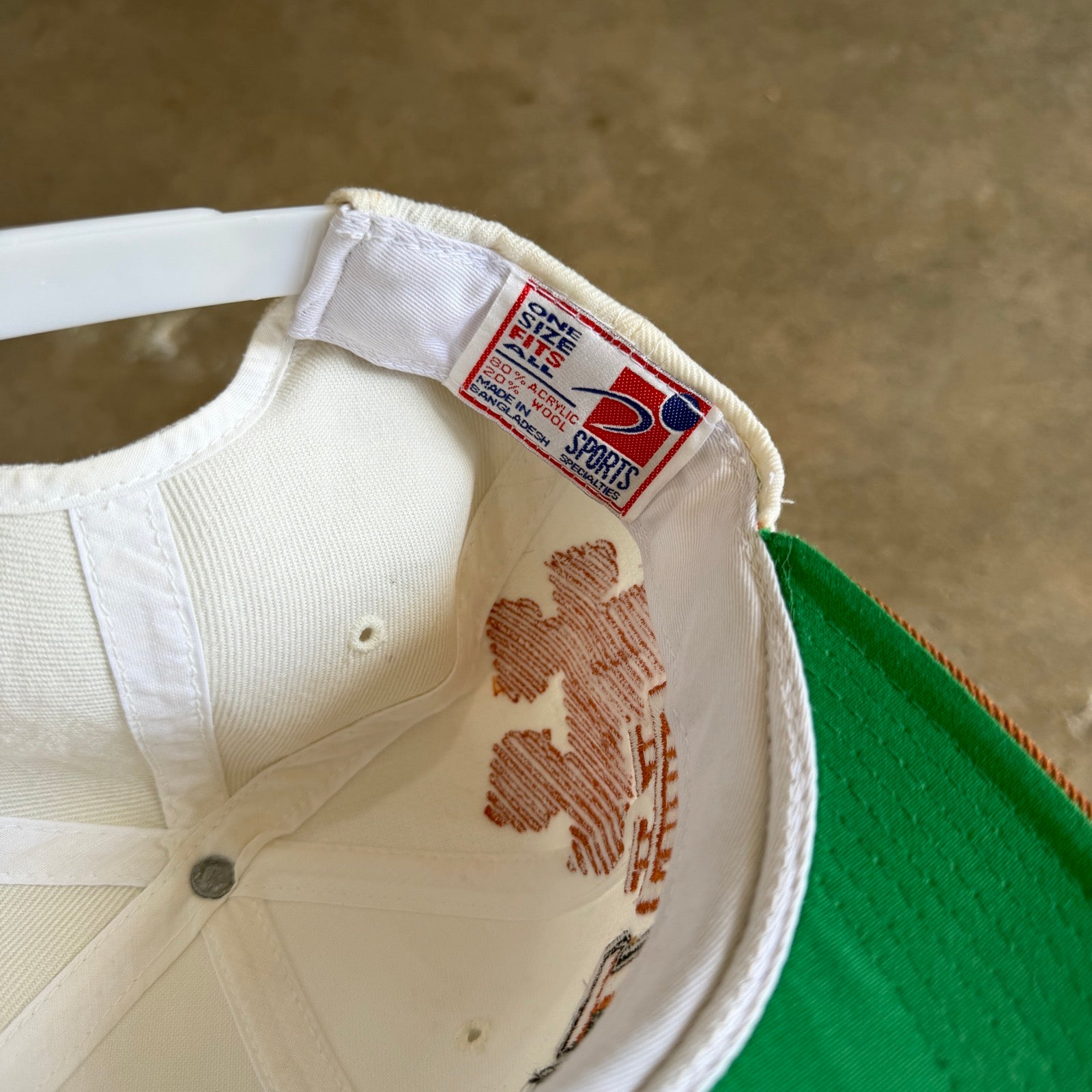 90s Cream Texas Longhorns Sports Specialties Snapback Hat 5775