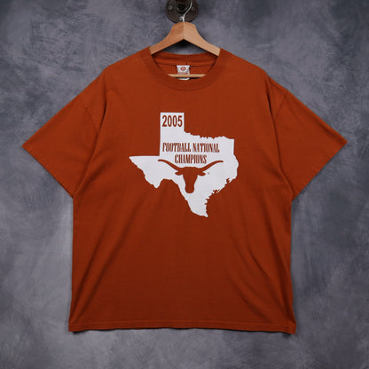 2005 Burnt Orange Texas Longhorns Football National Champions Shirt 5846