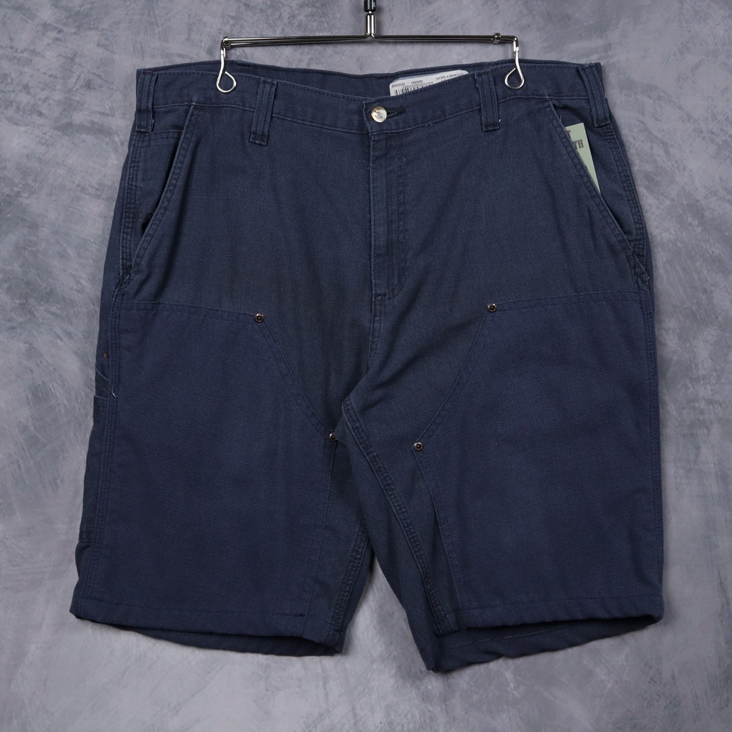 00s Navy Blue Carhartt Double Knee Carpenter Shorts 5202