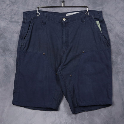 00s Navy Blue Carhartt Double Knee Carpenter Shorts 5202