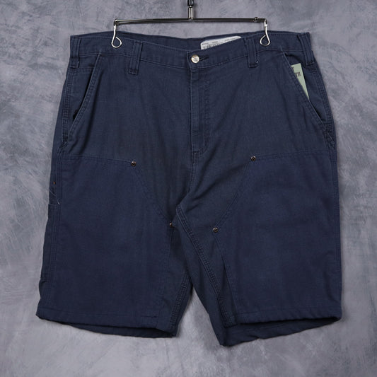00s Navy Blue Carhartt Double Knee Carpenter Shorts 5202