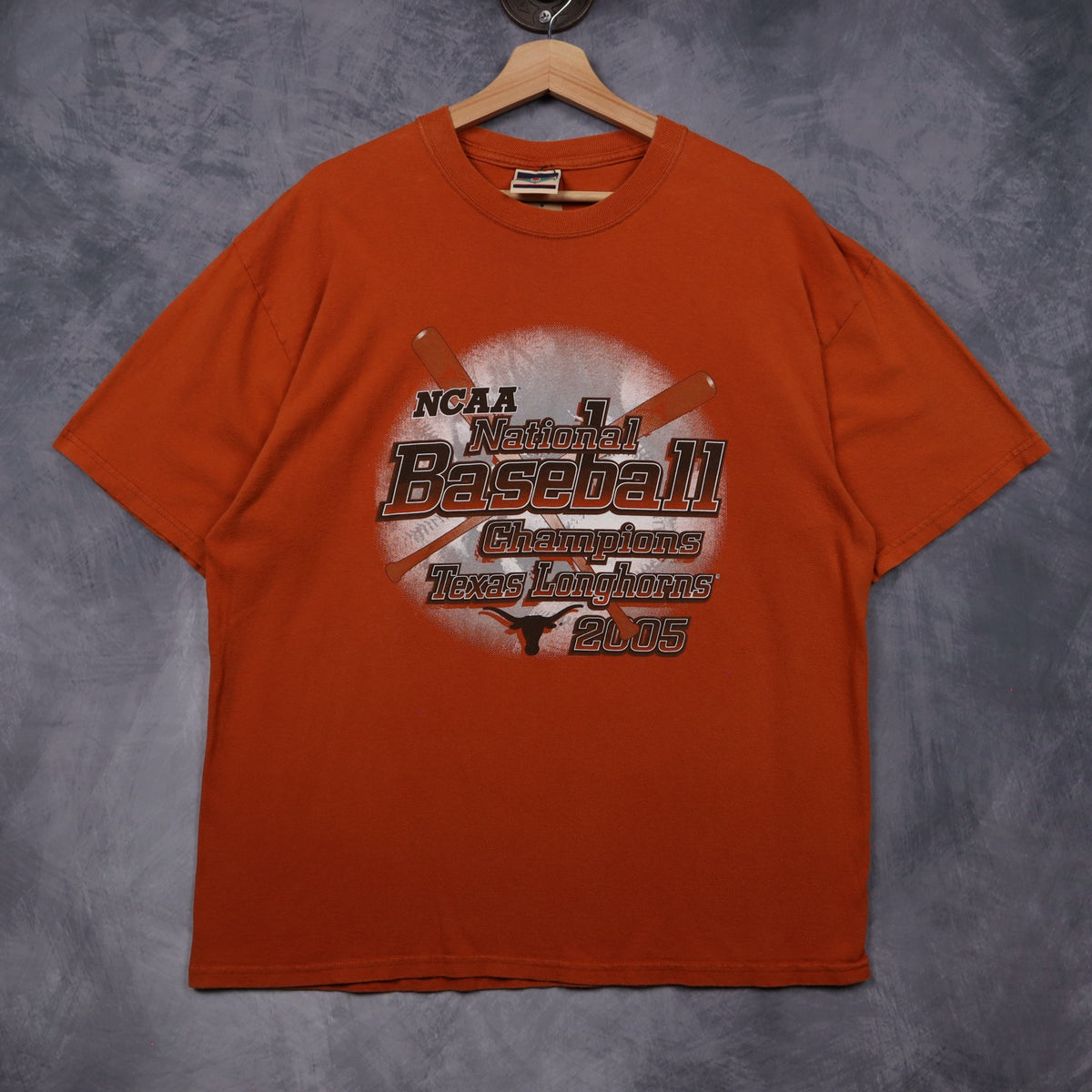 2005 Orange Texas Longhorns NCAA Baseball Champions Shirt 5843