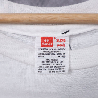 90s White Vintage Dirt Track Racers Association Shirt 5385