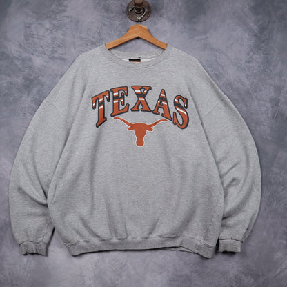 90s Grey Texas Longhorns Starter Crewneck Sweatshirt 5831