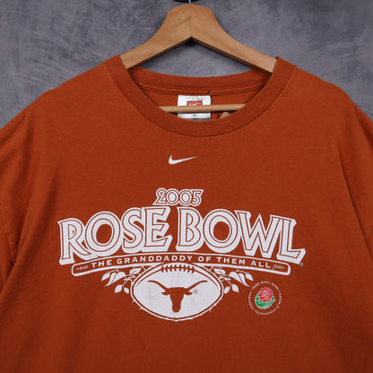 2005 Burnt Orange Texas Longhorns Rose Bowl Shirt 5844