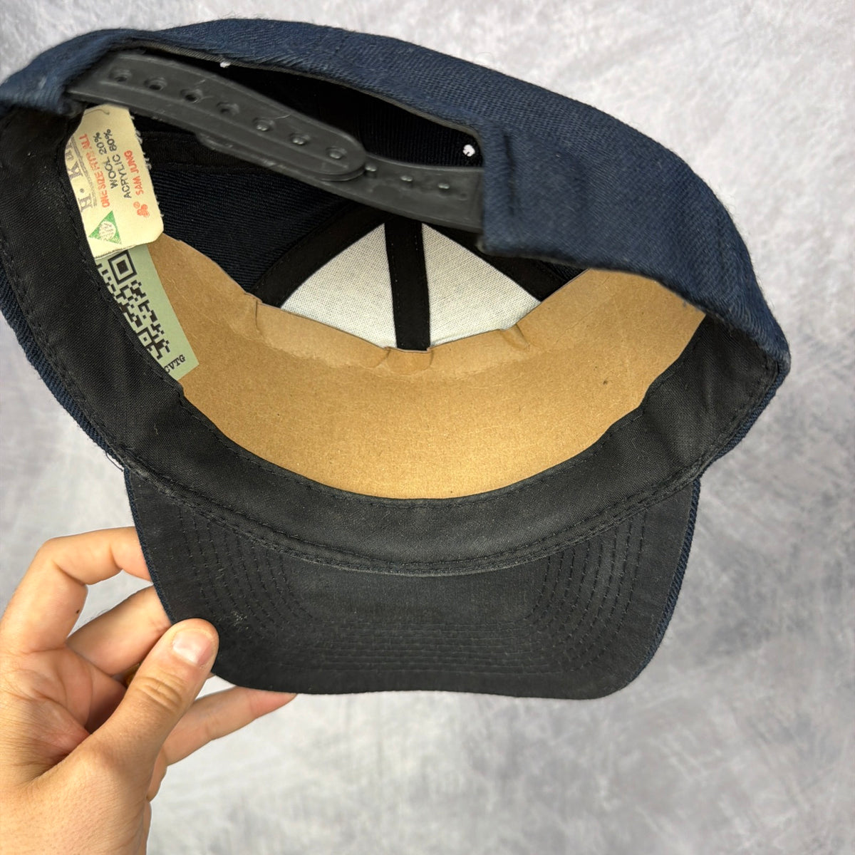 90s Navy Blue Dallas Cowboys Snapback Hat 6867