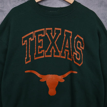 90s Green Texas Longhorns Crewneck Sweatshirt 5718