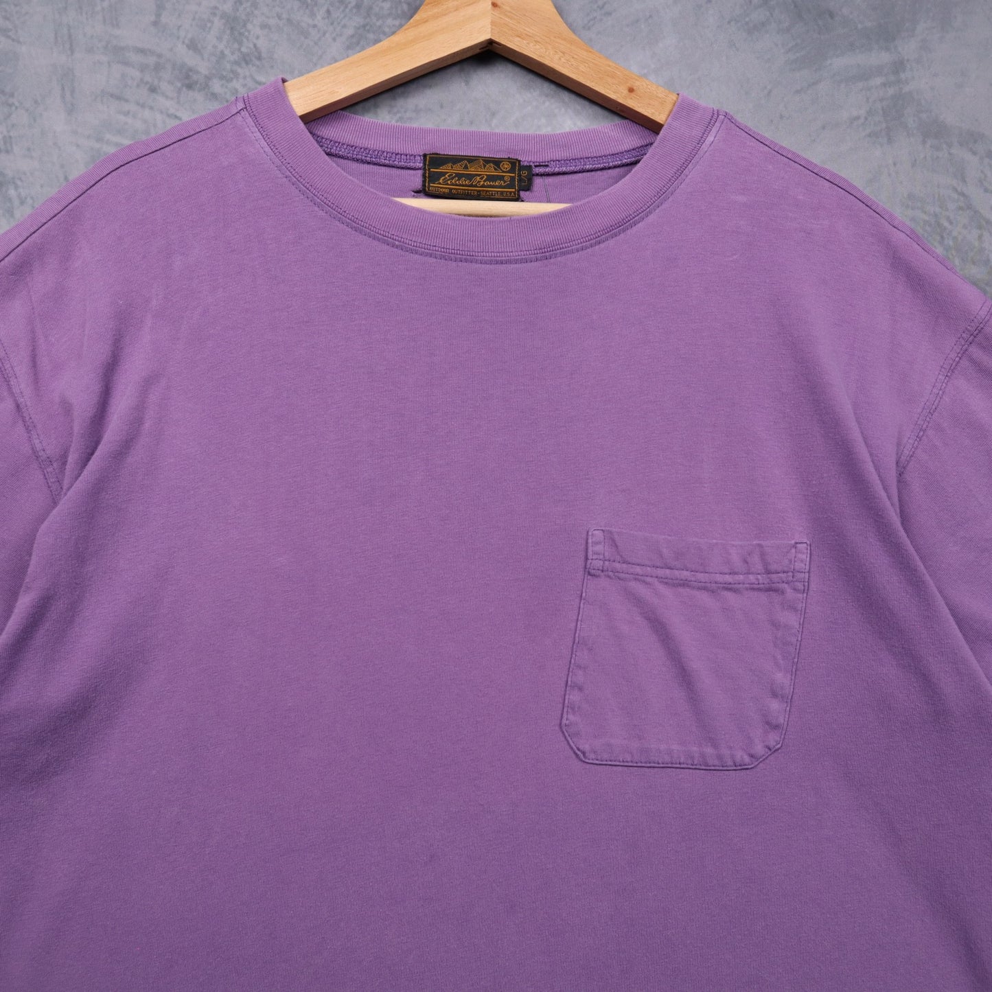 90s Faded Purple Eddie Bauer Blank Pocket Shirt 5508