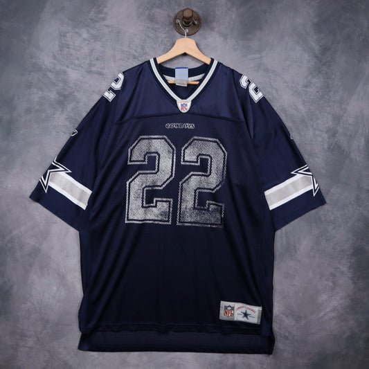 00s Navy Blue Dallas Cowboys Emmitt Smith Reebok Jersey 6631