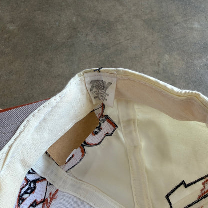 90s Cream Texas Longhorns Graffiti Snapback Hat 5767