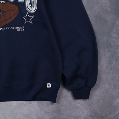 90s Navy Blue Dallas Cowboys Crewneck Sweatshirt 6606