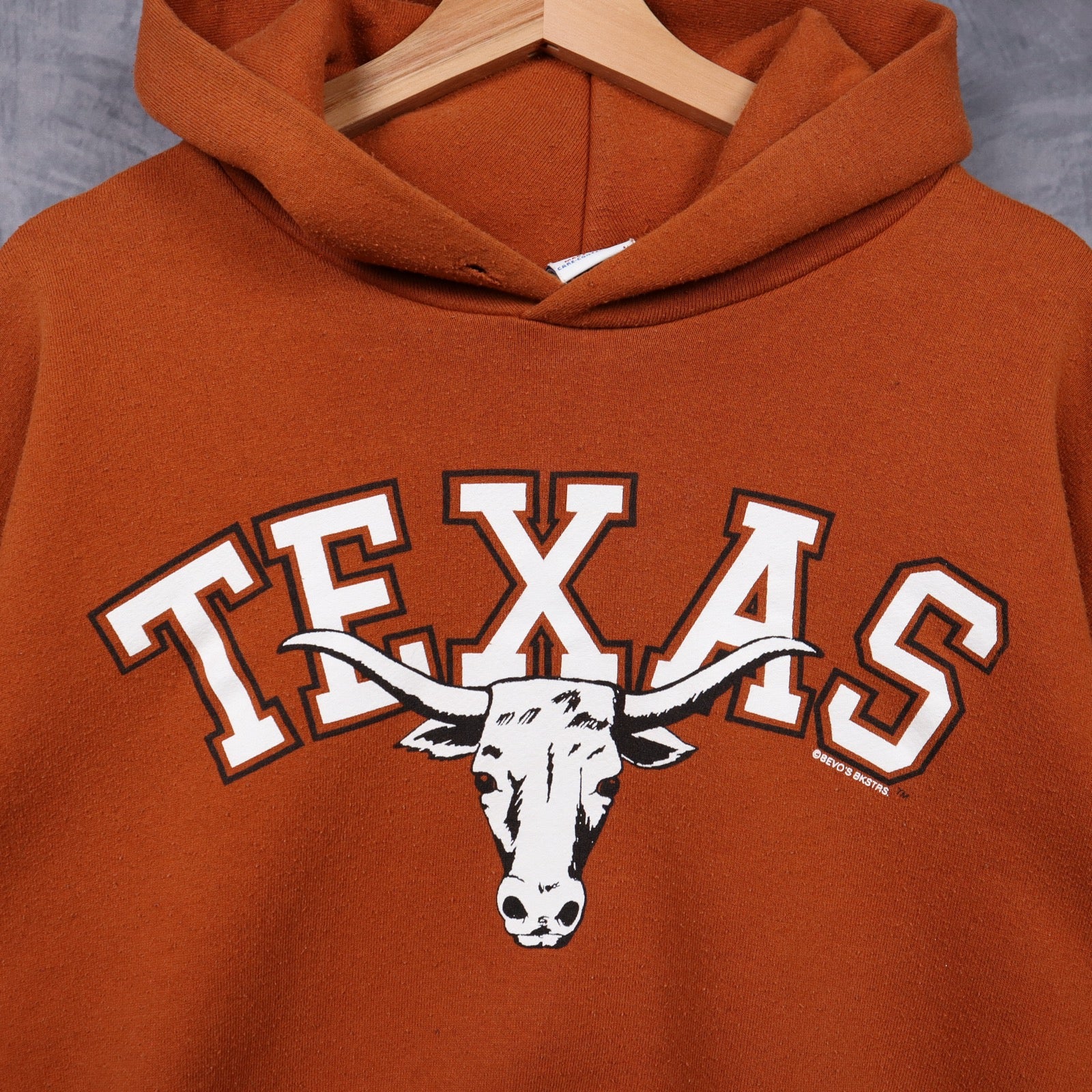90s Burnt Orange Texas Longhorns Hoodie 5651