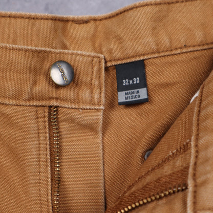 90s Tan Carhartt Double Knee Canvas Work Pants 5035