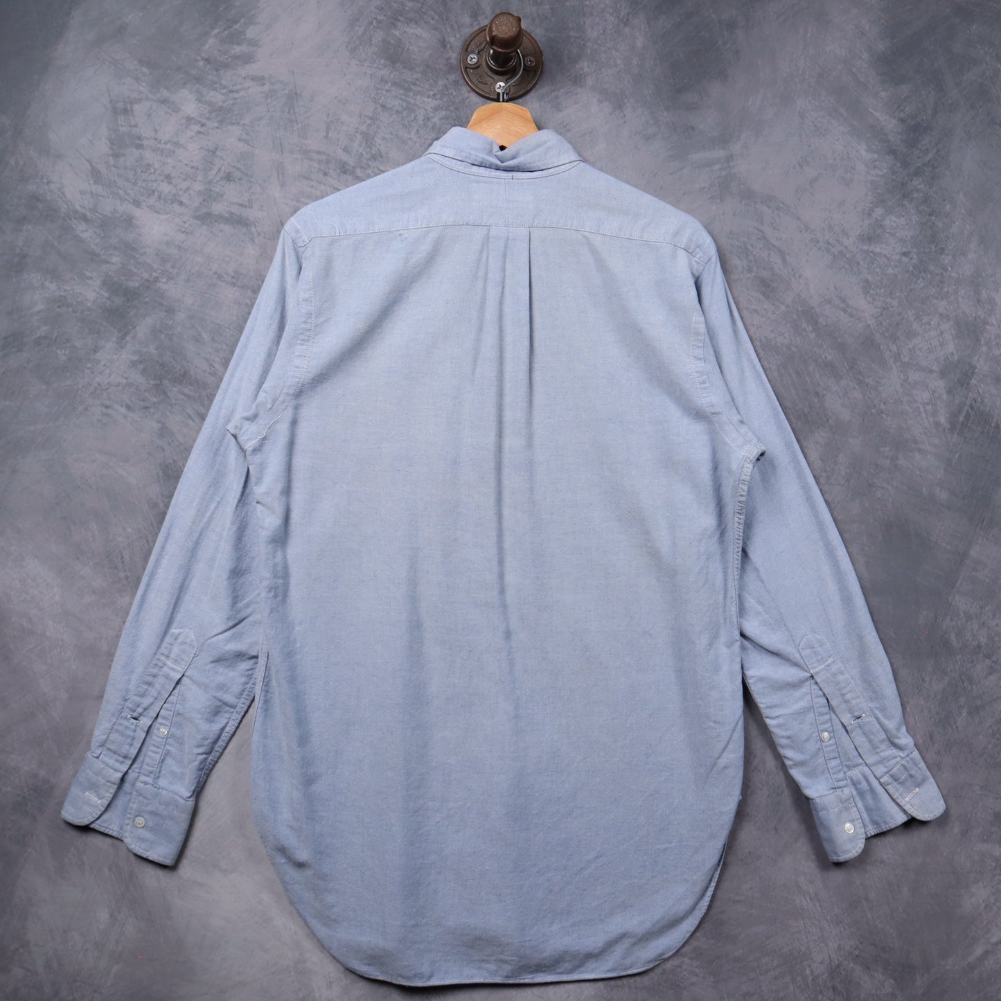 Y2K Light Blue Ralph Lauren Oxford Long Sleeve Button Up Shirt 5323
