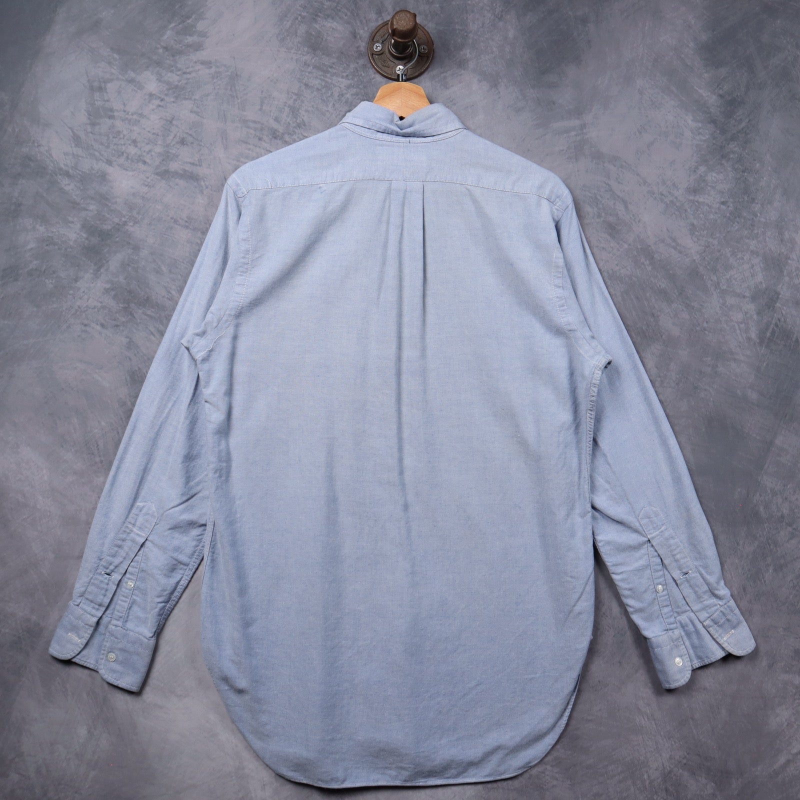 Y2K Light Blue Ralph Lauren Oxford Long Sleeve Button Up Shirt 5323