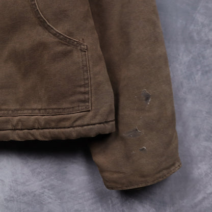 90s Brown Carhartt Cropped Arctic Work Jacket 4800