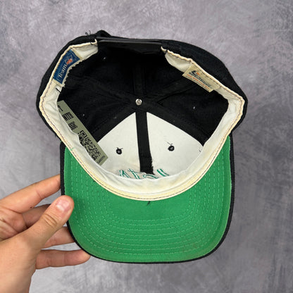 90s Black New York Jets Sports Specialties Script Snapback Hat 6823