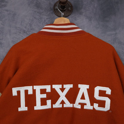 00s Burnt Orange Nike Texas Longhorns Varsity Jacket 5935