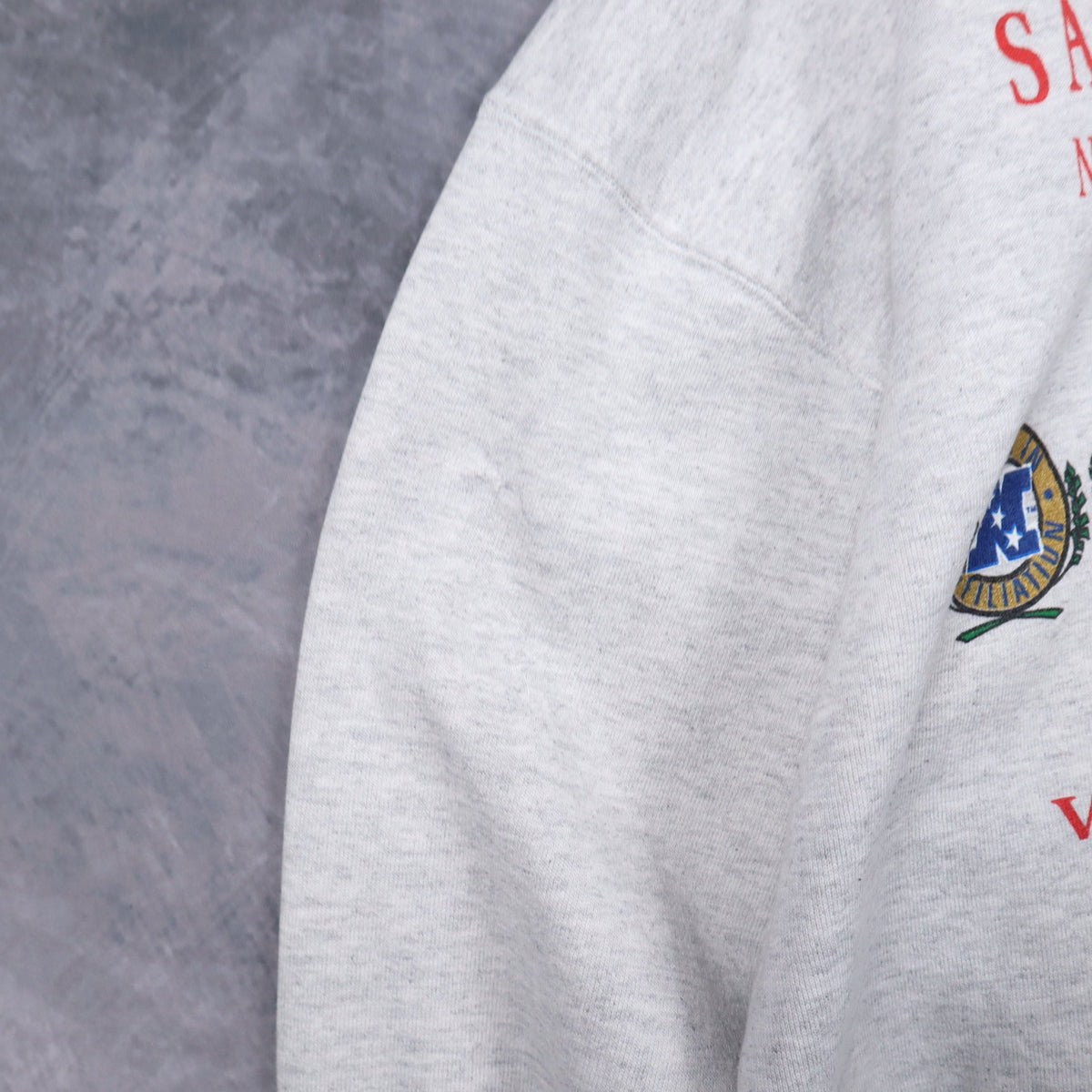 90s Grey San Francisco 49ers Western Division Crewneck Sweatshirt 6486
